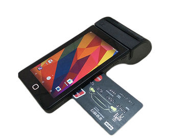 Handheld-Touchscreen-POS-Terminal, kabelloses Kreditkartengerät mit integriertem Drucker